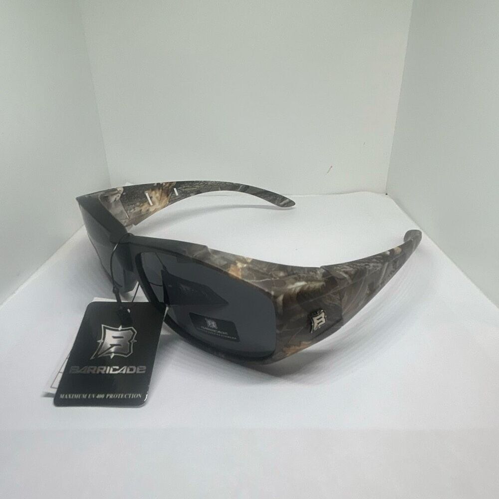 Barricade Polarized Fit Over Sunglasses Camo Wrap Around